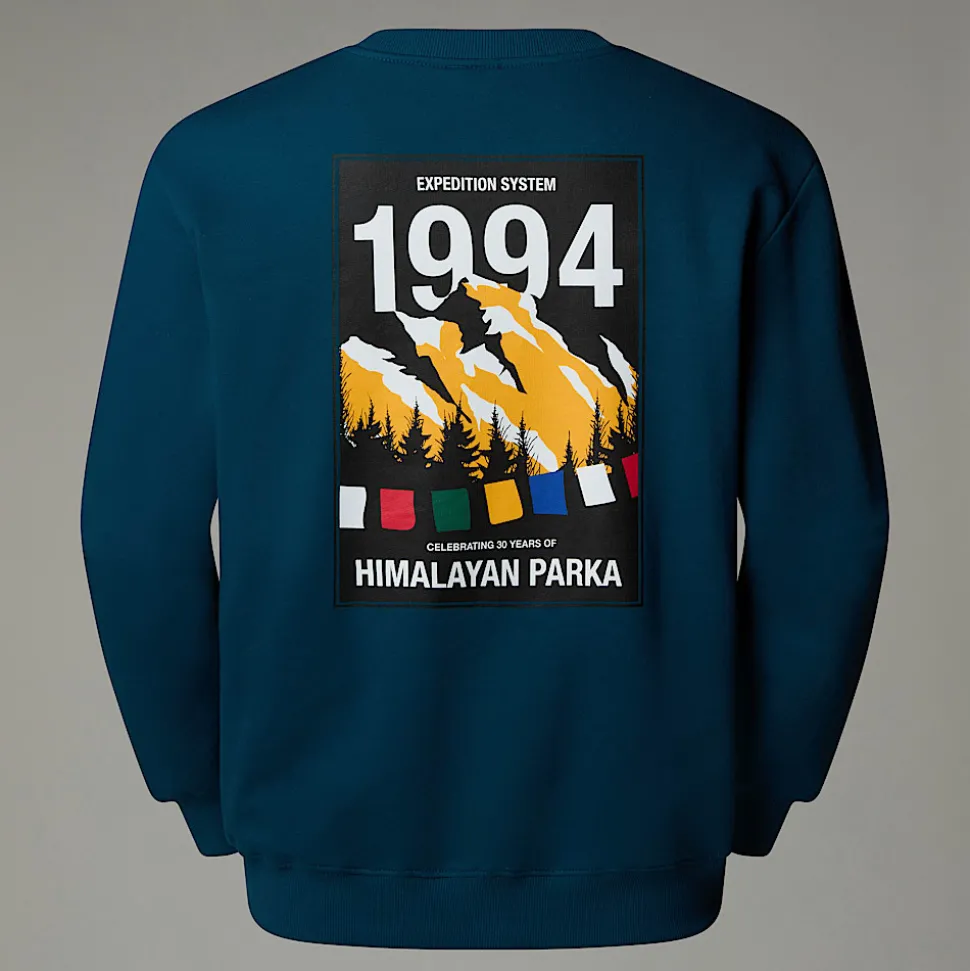Outlet The North Face Anniversary Sweatshirt Til Herrer Midnight Petrol