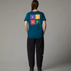 Discount The North Face Anniversary T-shirt Til Damer Midnight Petrol