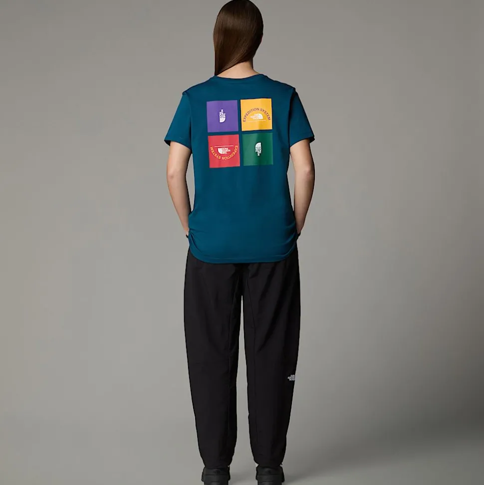 Discount The North Face Anniversary T-shirt Til Damer Midnight Petrol