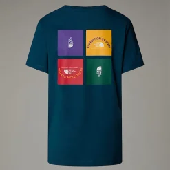Discount The North Face Anniversary T-shirt Til Damer Midnight Petrol