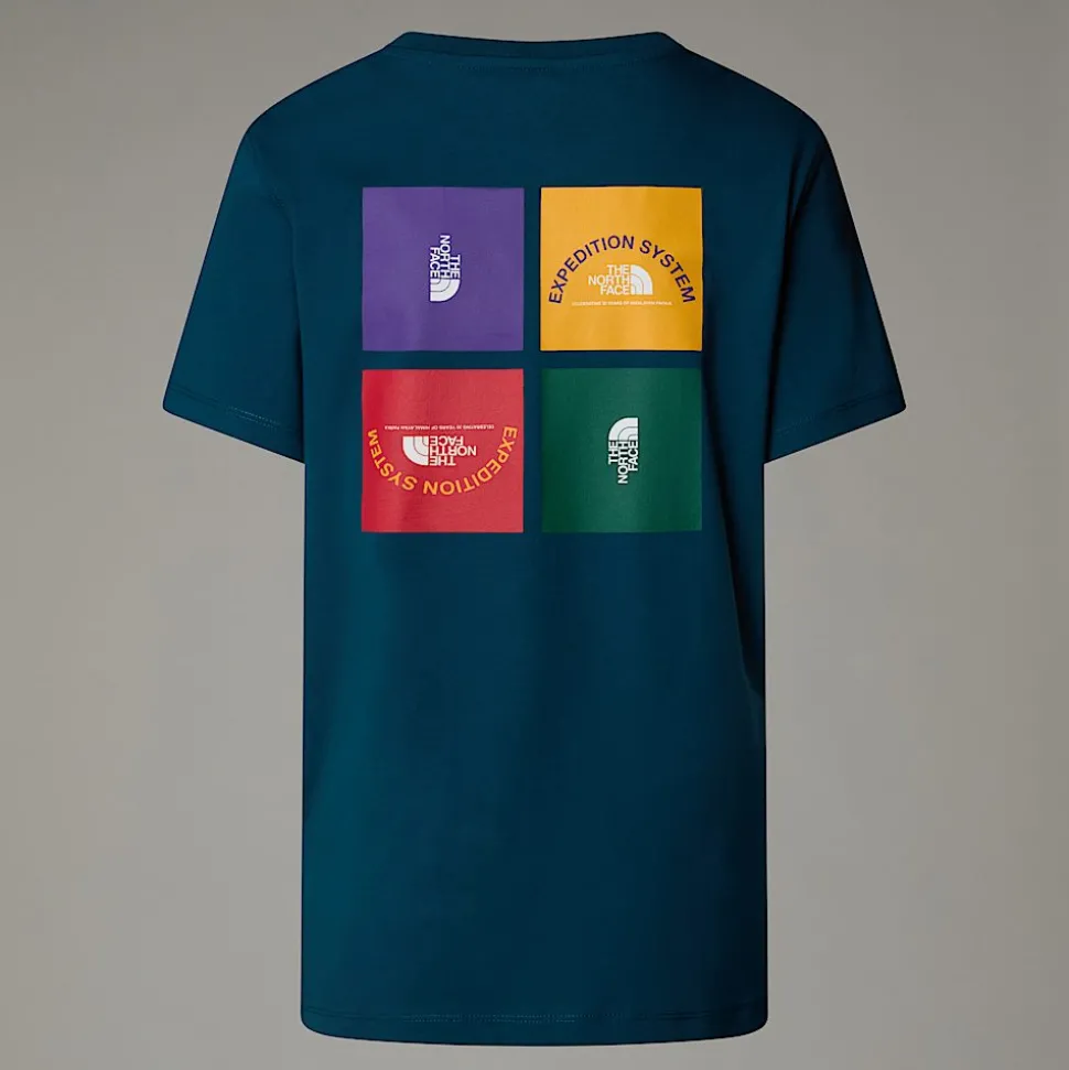 Discount The North Face Anniversary T-shirt Til Damer Midnight Petrol