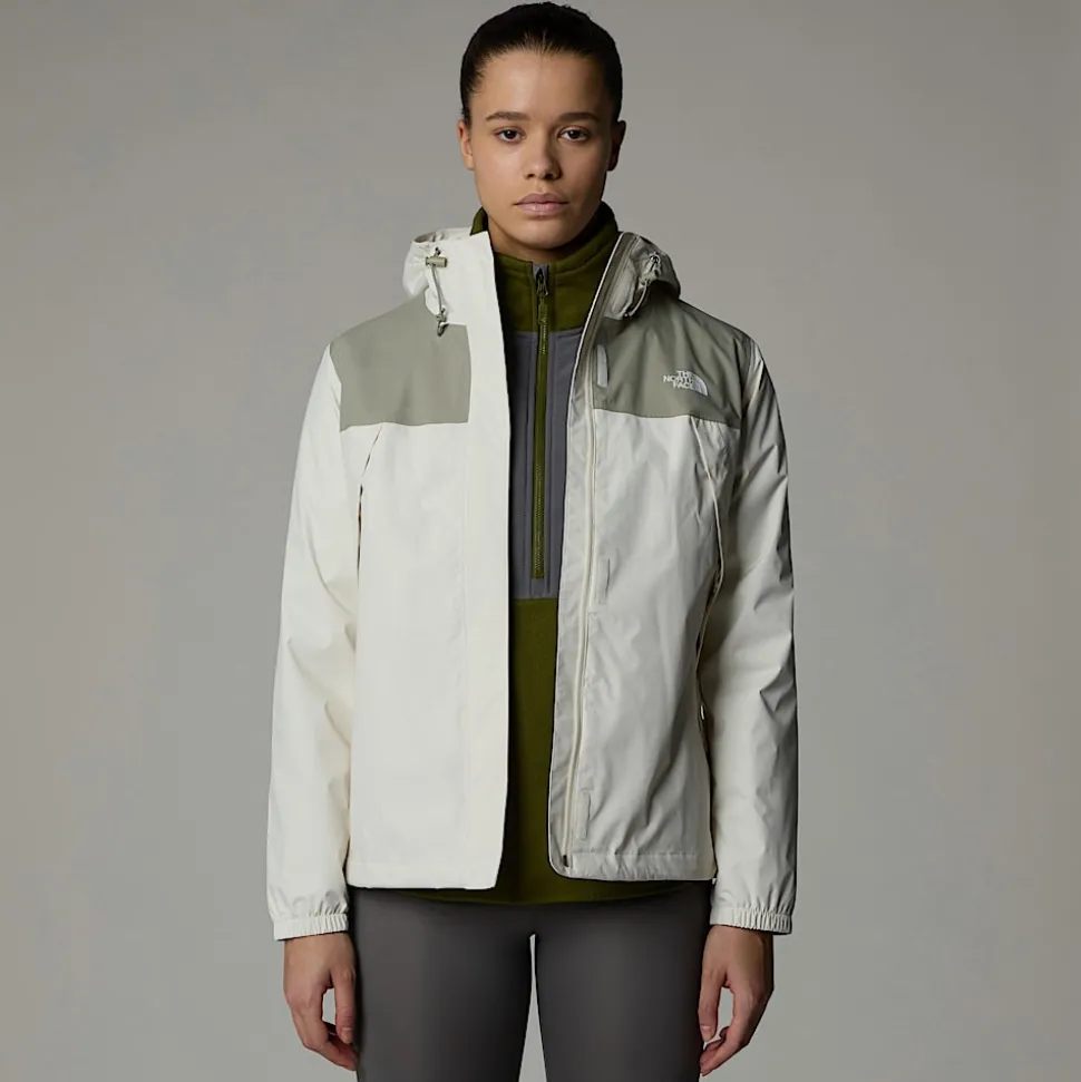 Cheap The North Face Antora Jakke Til Damer White Dune-Clay Grey