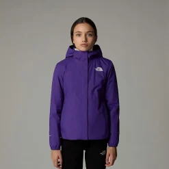 New The North Face Antora Regnjakke Til Piger Peak Purple