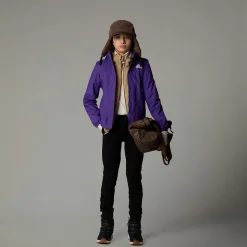 New The North Face Antora Regnjakke Til Piger Peak Purple