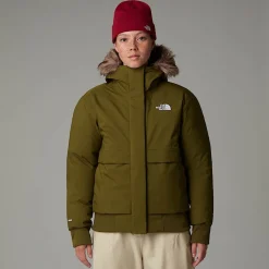 Store The North Face Arctic Bomberjakke Til Damer Forest Olive