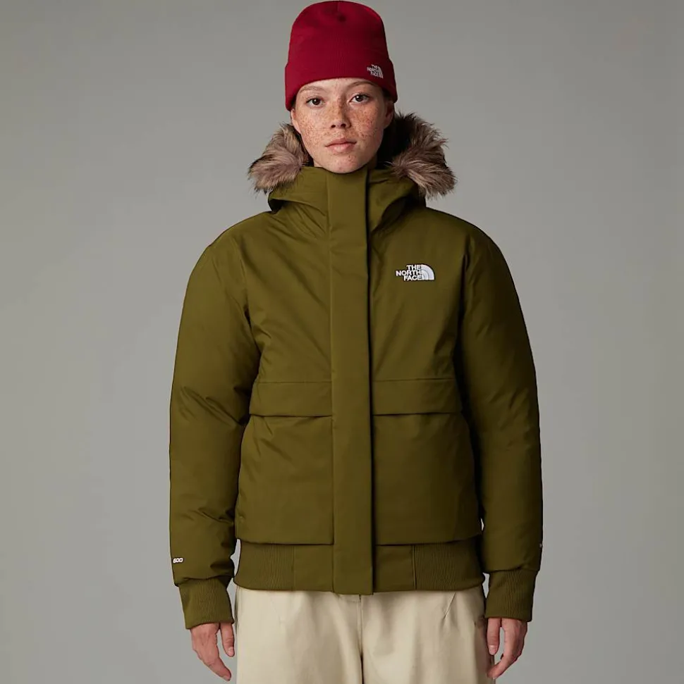 Store The North Face Arctic Bomberjakke Til Damer Forest Olive