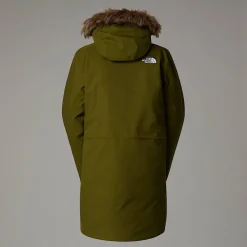 Cheap The North Face Arctic Parka Til Damer Forest Olive