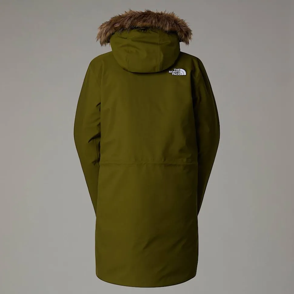Cheap The North Face Arctic Parka Til Damer Forest Olive