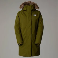 Cheap The North Face Arctic Parka Til Damer Forest Olive