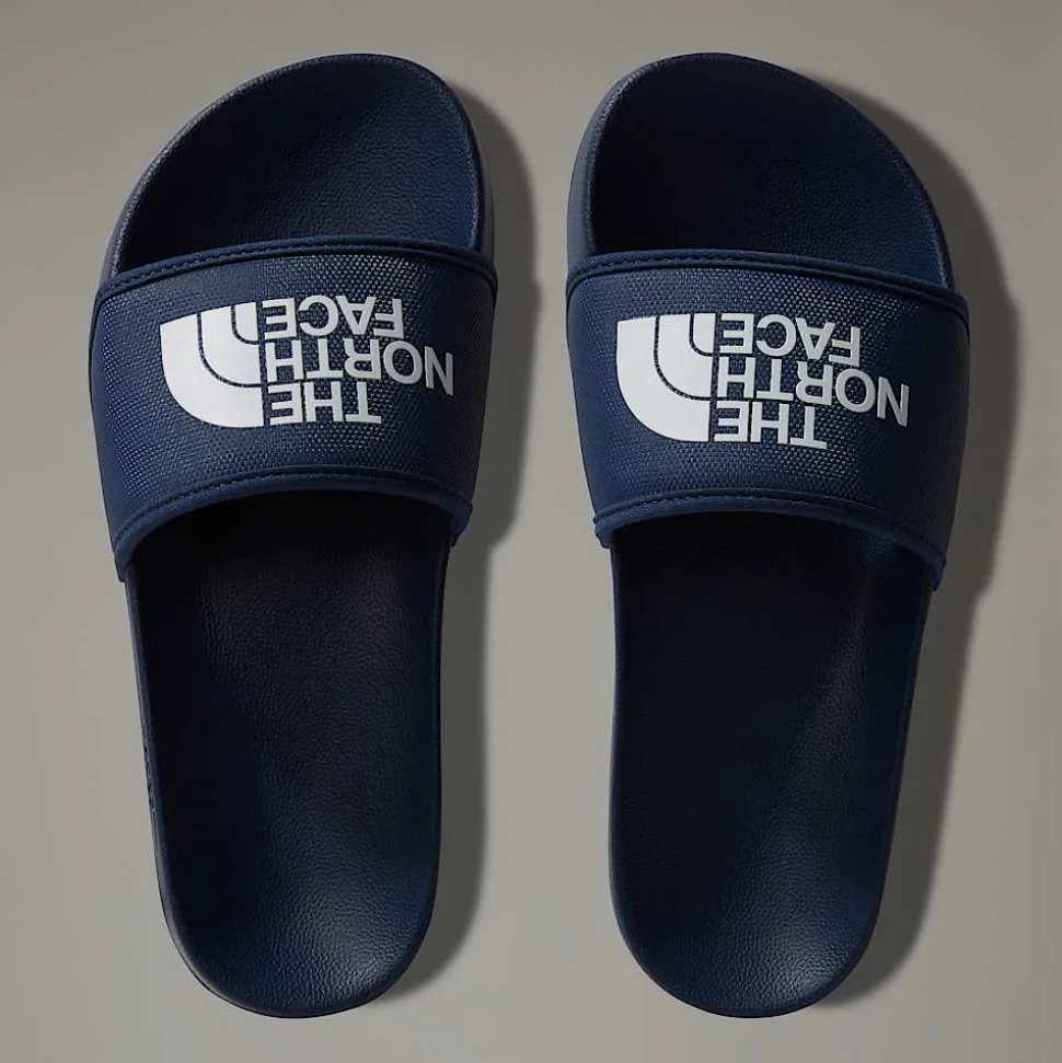 Best Sale The North Face Base Camp Slides III Til Unge Summit Navy-TNF White