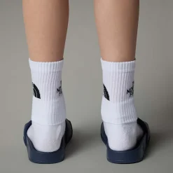 Best Sale The North Face Base Camp Slides III Til Unge Summit Navy-TNF White