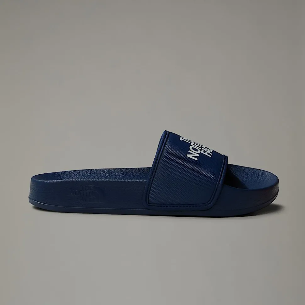 Best Sale The North Face Base Camp Slides III Til Unge Summit Navy-TNF White