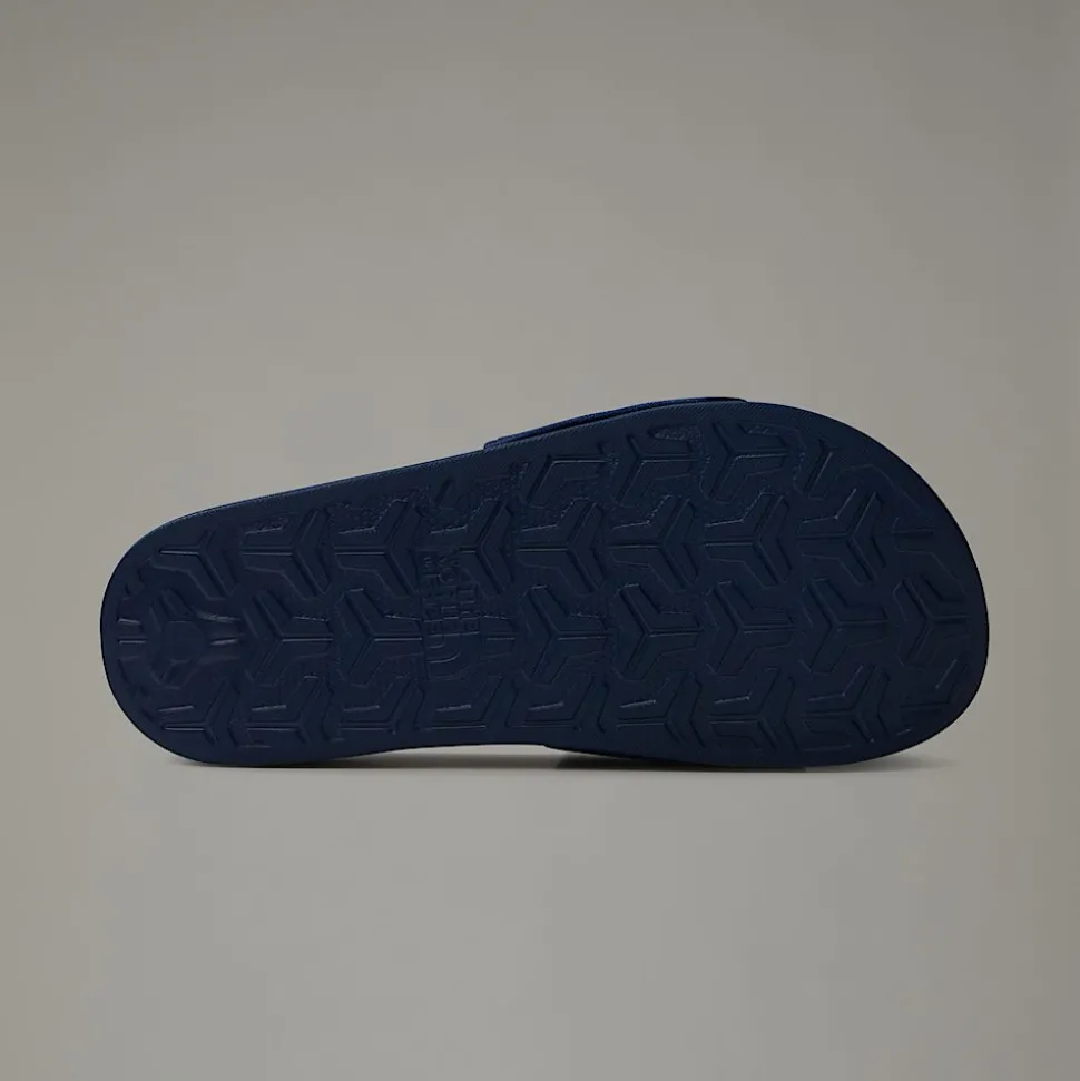 Best Sale The North Face Base Camp Slides III Til Unge Summit Navy-TNF White