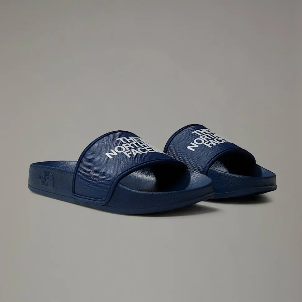 Best Sale The North Face Base Camp Slides III Til Unge Summit Navy-TNF White
