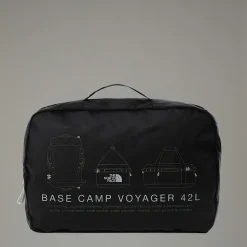 Shop The North Face Base Camp Voyager Duffel 42 L TNF Black-TNF White-NPF