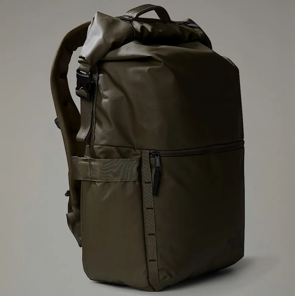 Cheap The North Face Base Camp Voyager Rolltop Taske New Taupe Green-TNF Black-NPF