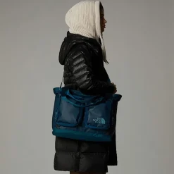 Clearance The North Face Base Camp Voyager Tote Midnight Petrol-Algae Blue