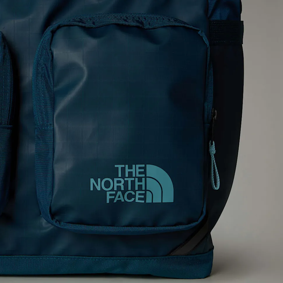 Clearance The North Face Base Camp Voyager Tote Midnight Petrol-Algae Blue