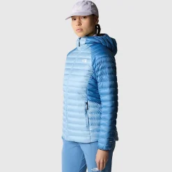 Sale The North Face Bettaforca Dunjakke Med Hætte Til Damer Steel Blue-Indigo Stone