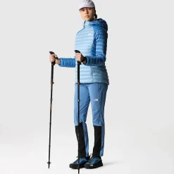 Sale The North Face Bettaforca Dunjakke Med Hætte Til Damer Steel Blue-Indigo Stone