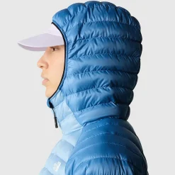 Sale The North Face Bettaforca Dunjakke Med Hætte Til Damer Steel Blue-Indigo Stone