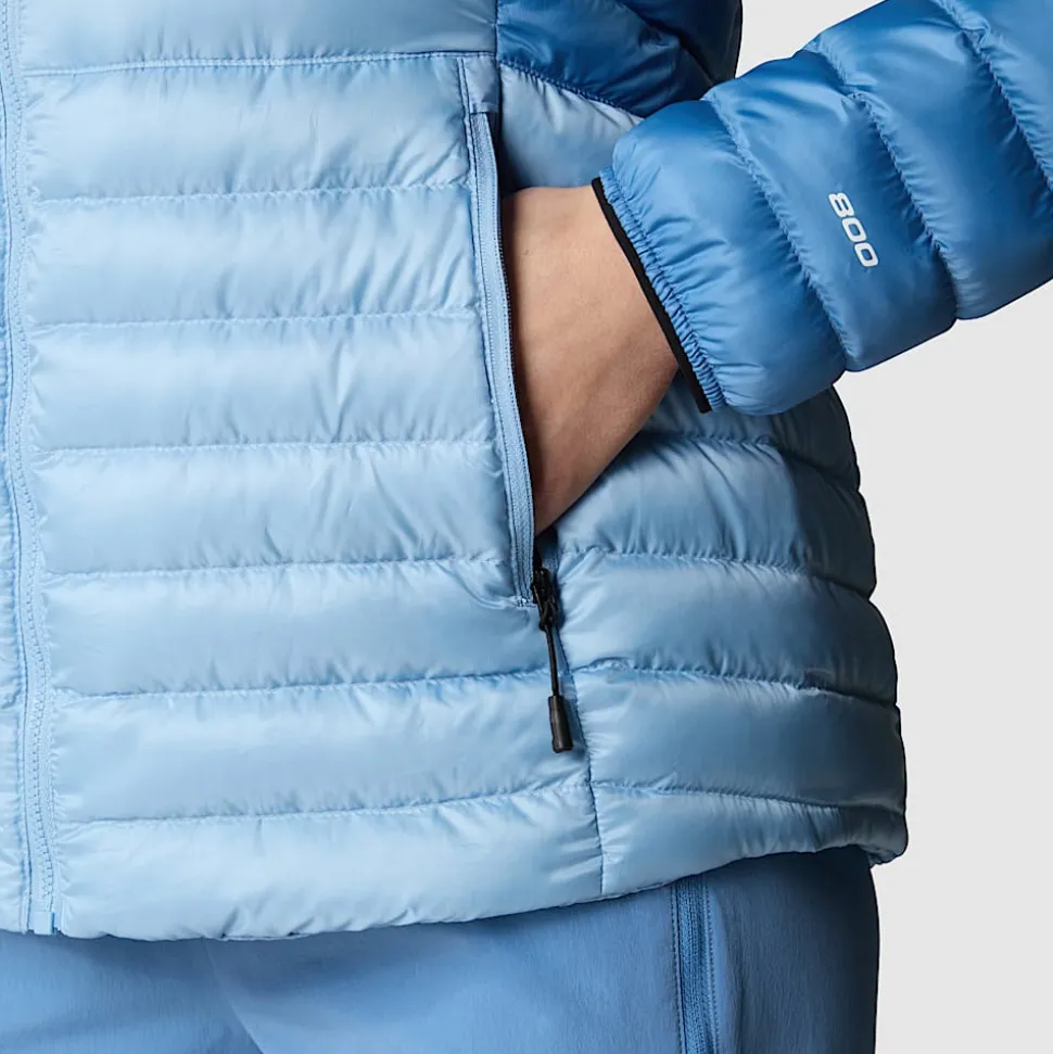 Sale The North Face Bettaforca Dunjakke Med Hætte Til Damer Steel Blue-Indigo Stone