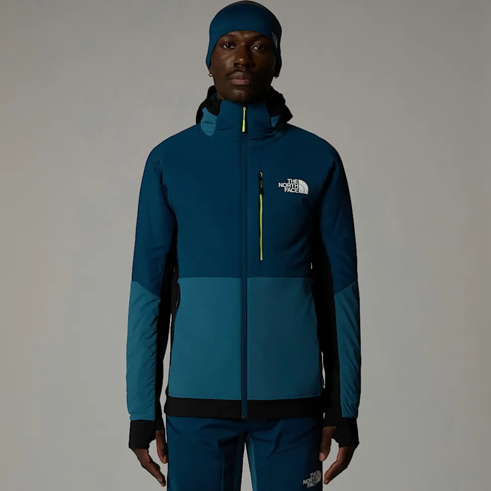 Cheap The North Face Binntal Hybrid Ventrix™ Jakke Med Hætte Til Herrer Mallard Blue-Midnight Petrol-TNF Black