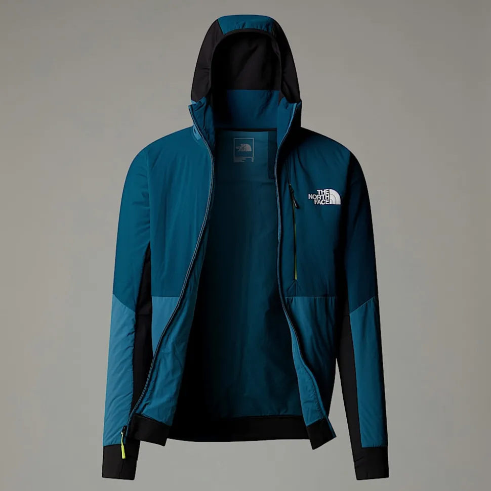 Cheap The North Face Binntal Hybrid Ventrix™ Jakke Med Hætte Til Herrer Mallard Blue-Midnight Petrol-TNF Black