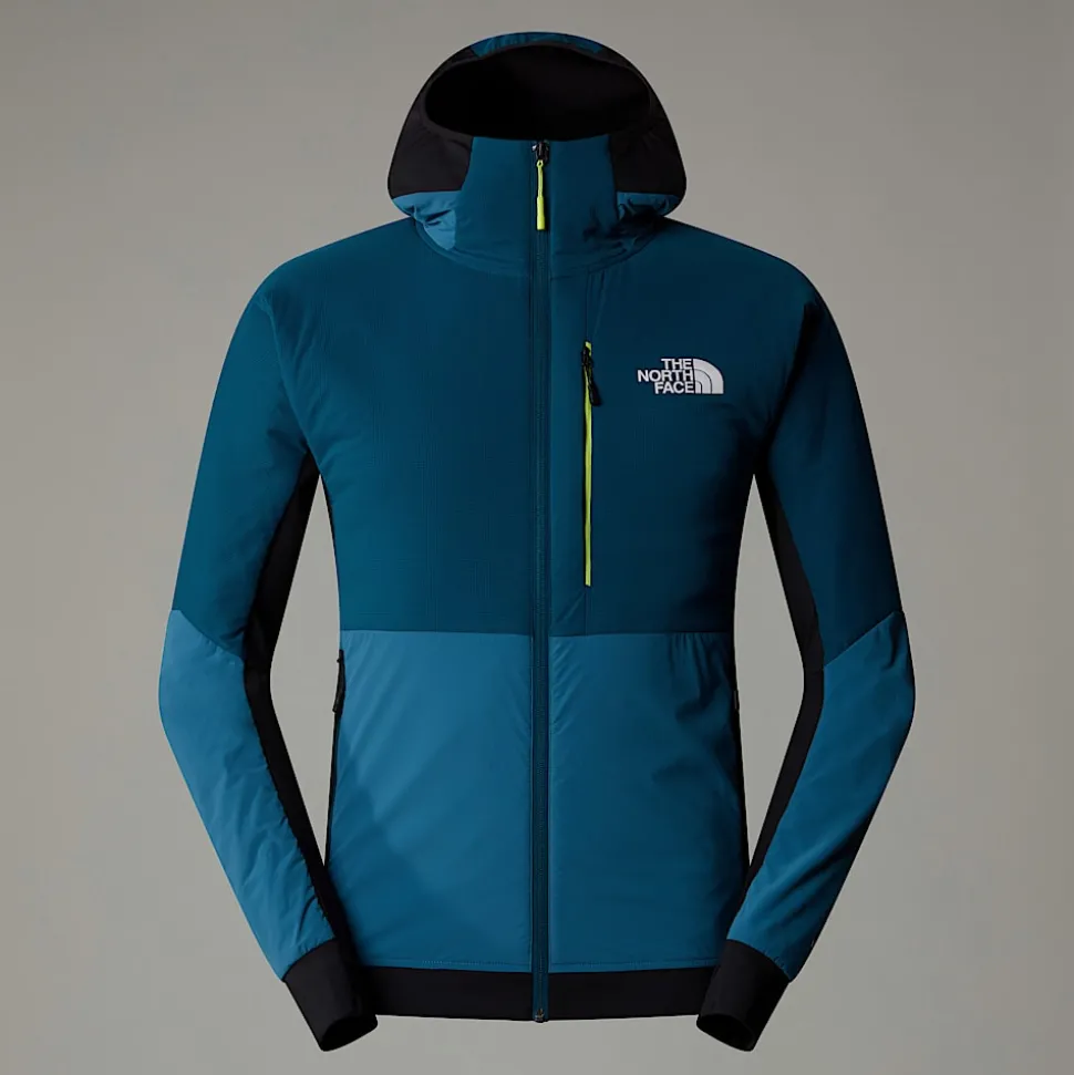 Cheap The North Face Binntal Hybrid Ventrix™ Jakke Med Hætte Til Herrer Mallard Blue-Midnight Petrol-TNF Black