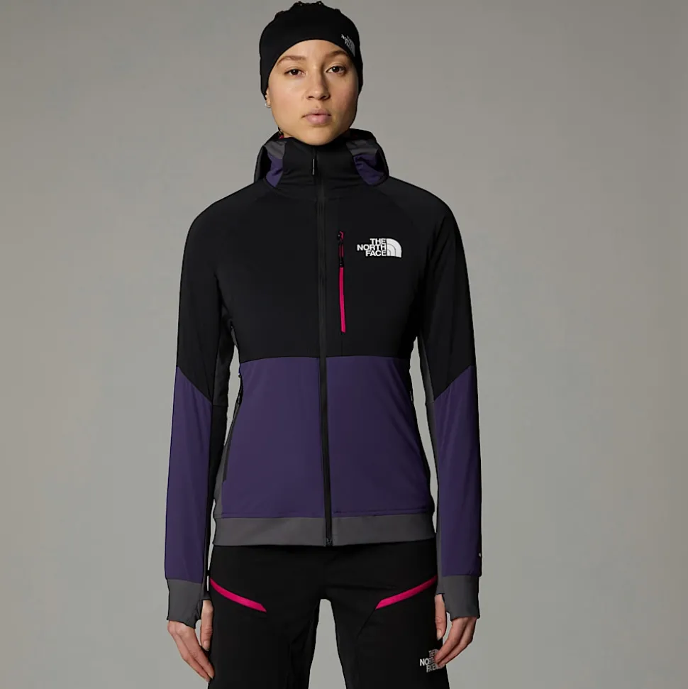 Discount The North Face Binntal Hybrid Ventrix™ Jakke Med Hætte Til Damer Eternal Purple-TNF Black-Anthracite Grey