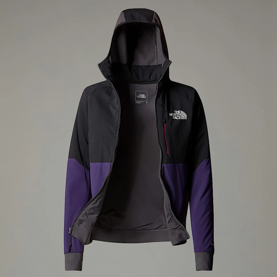 Discount The North Face Binntal Hybrid Ventrix™ Jakke Med Hætte Til Damer Eternal Purple-TNF Black-Anthracite Grey