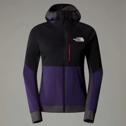 Discount The North Face Binntal Hybrid Ventrix™ Jakke Med Hætte Til Damer Eternal Purple-TNF Black-Anthracite Grey
