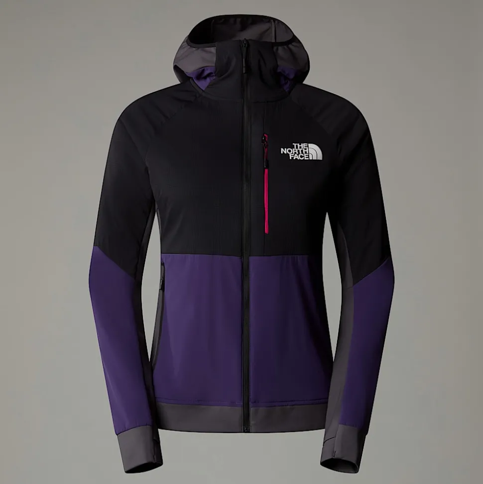 Discount The North Face Binntal Hybrid Ventrix™ Jakke Med Hætte Til Damer Eternal Purple-TNF Black-Anthracite Grey
