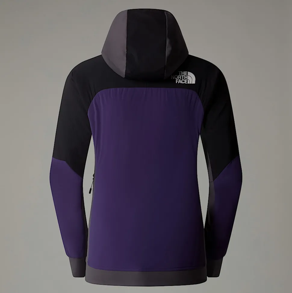Discount The North Face Binntal Hybrid Ventrix™ Jakke Med Hætte Til Damer Eternal Purple-TNF Black-Anthracite Grey