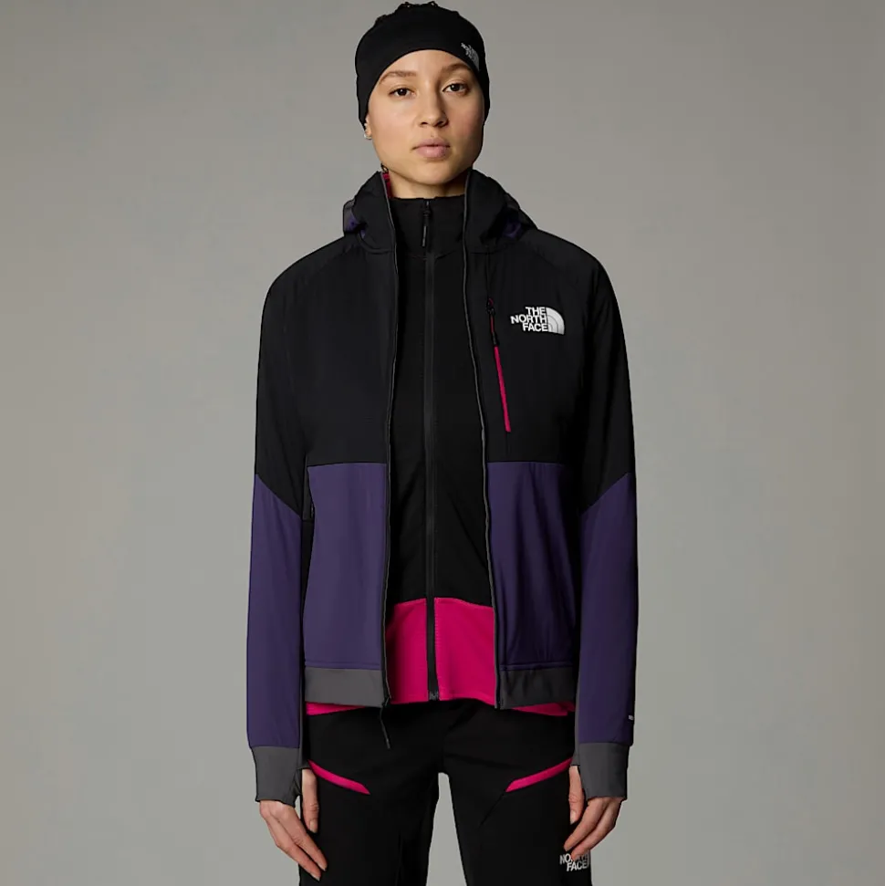 Discount The North Face Binntal Hybrid Ventrix™ Jakke Med Hætte Til Damer Eternal Purple-TNF Black-Anthracite Grey