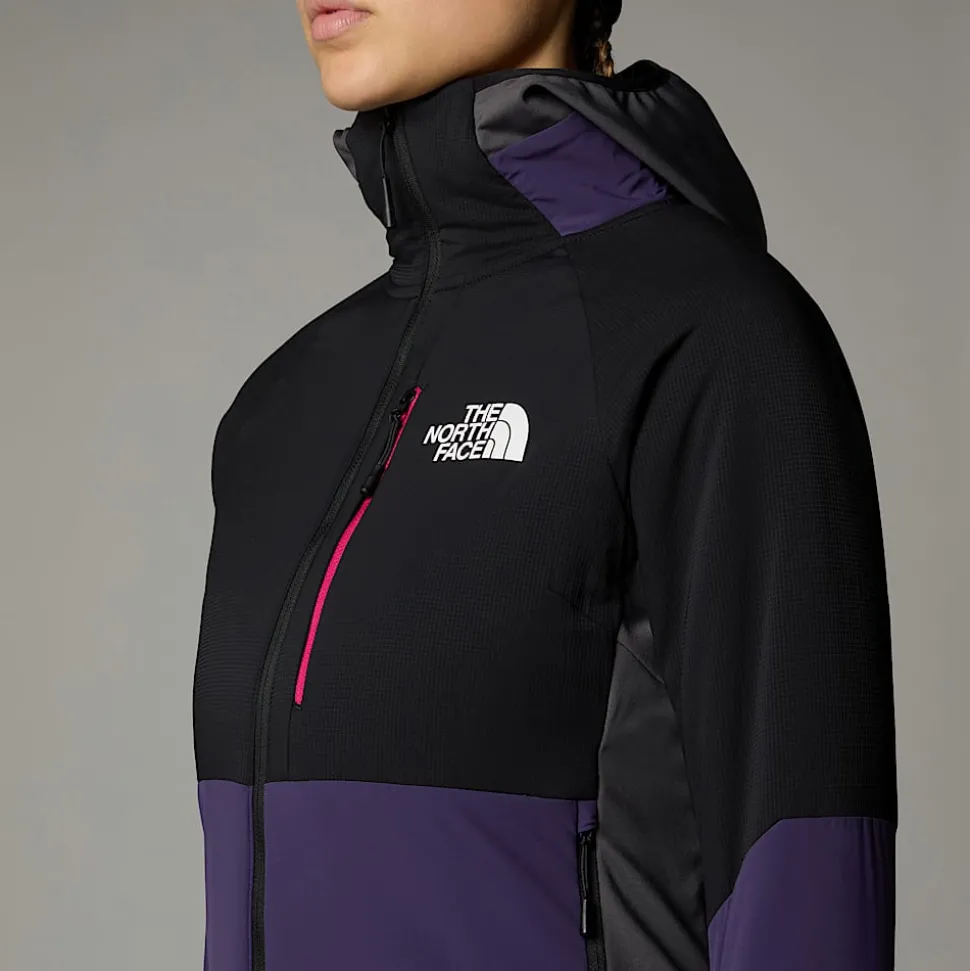 Discount The North Face Binntal Hybrid Ventrix™ Jakke Med Hætte Til Damer Eternal Purple-TNF Black-Anthracite Grey