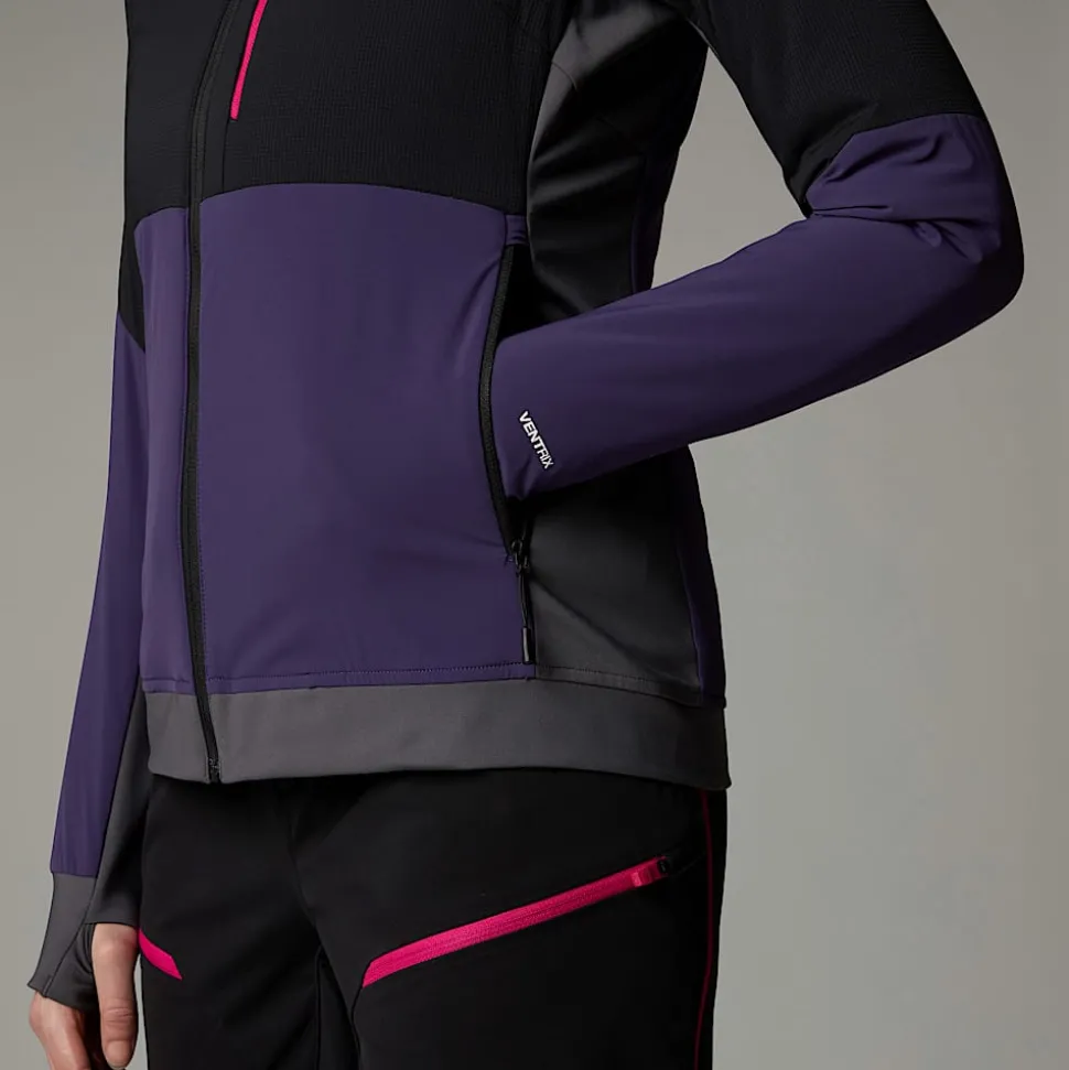 Discount The North Face Binntal Hybrid Ventrix™ Jakke Med Hætte Til Damer Eternal Purple-TNF Black-Anthracite Grey