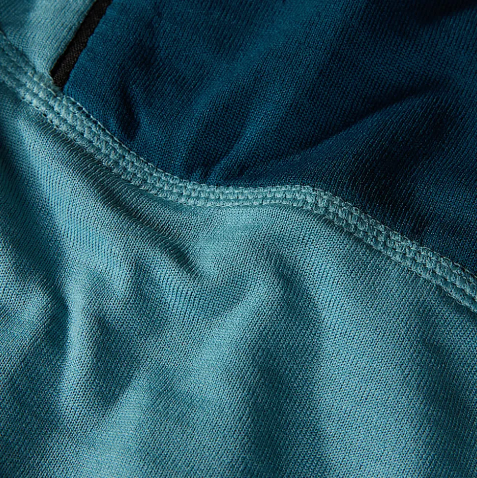 Store The North Face Bolt Polartec® Power Grid™ Jakke Med Hætte Til Damer Algae Blue-Midnight Petrol