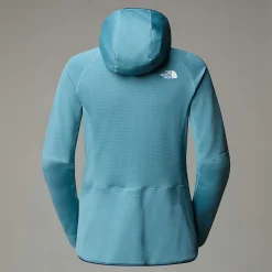 Store The North Face Bolt Polartec® Power Grid™ Jakke Med Hætte Til Damer Algae Blue-Midnight Petrol