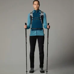 Store The North Face Bolt Polartec® Power Grid™ Jakke Med Hætte Til Damer Algae Blue-Midnight Petrol