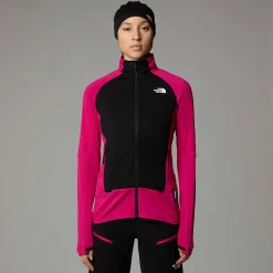 Hot The North Face Bolt Polartec® Power Grid™ Jakke Til Damer PINK PRIMROSE/TNF WHITE
