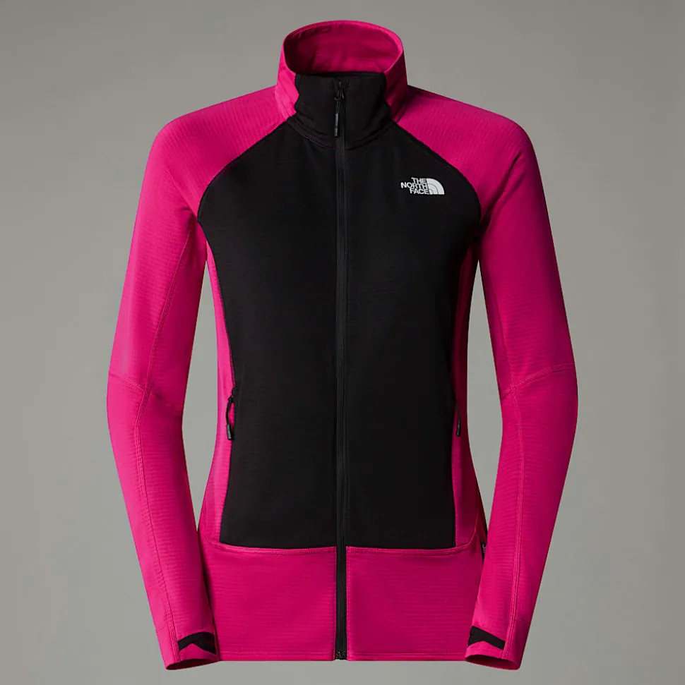 Hot The North Face Bolt Polartec® Power Grid™ Jakke Til Damer PINK PRIMROSE/TNF WHITE