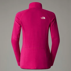 Hot The North Face Bolt Polartec® Power Grid™ Jakke Til Damer PINK PRIMROSE/TNF WHITE