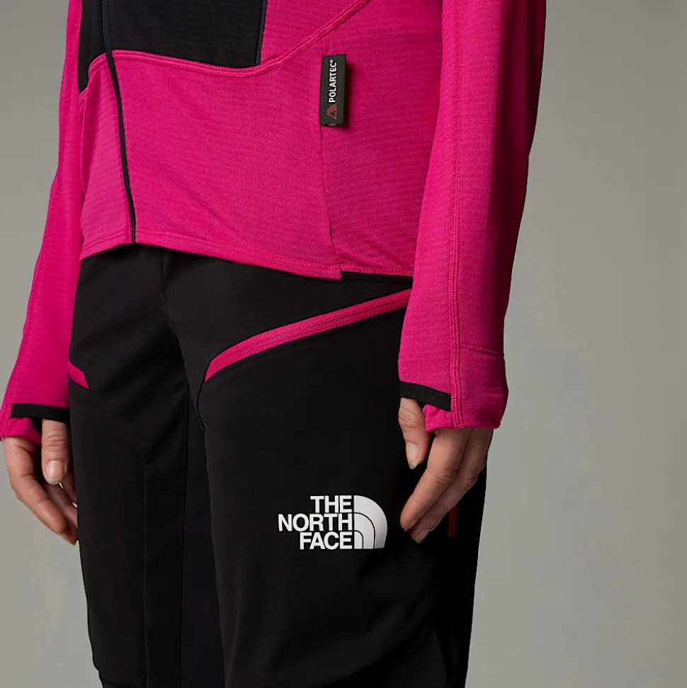 Hot The North Face Bolt Polartec® Power Grid™ Jakke Til Damer PINK PRIMROSE/TNF WHITE