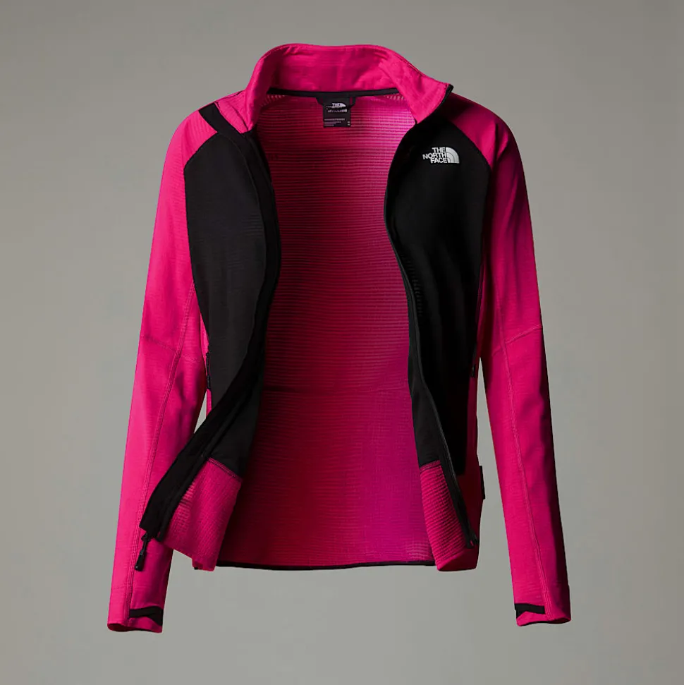 Hot The North Face Bolt Polartec® Power Grid™ Jakke Til Damer PINK PRIMROSE/TNF WHITE