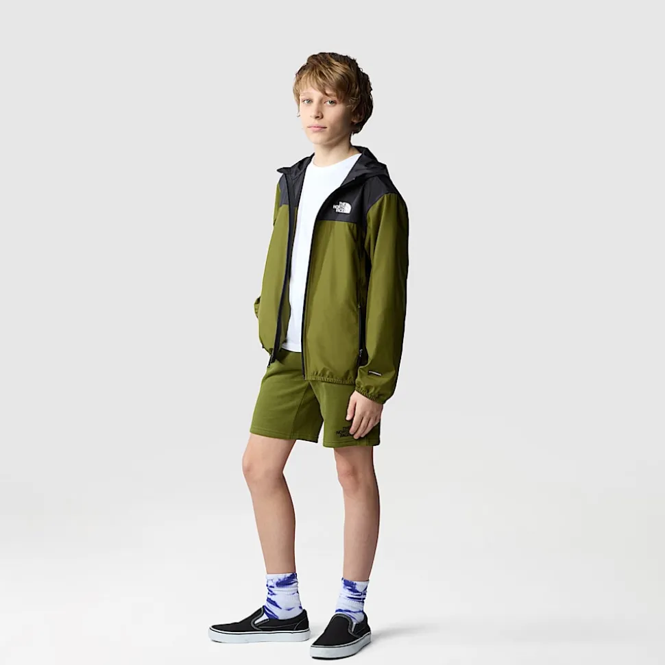 New The North Face Bomuldsshorts Til Drenge Forest Olive
