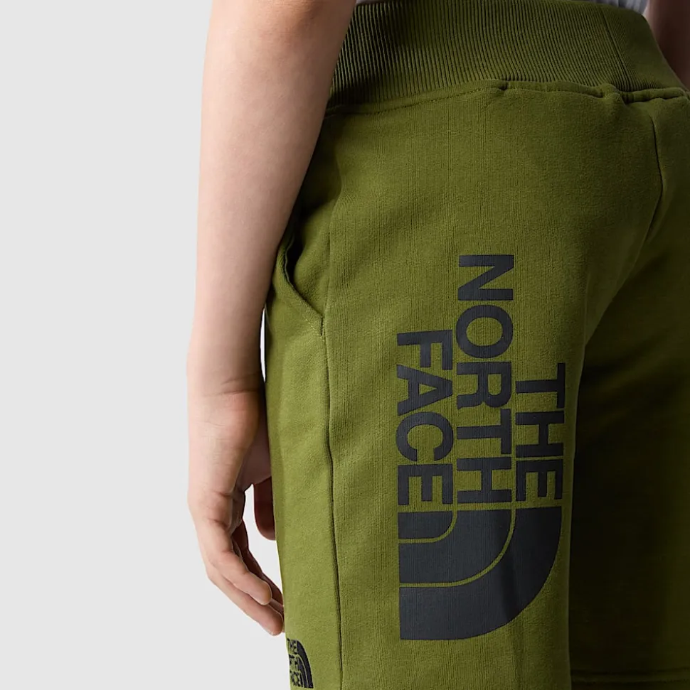 New The North Face Bomuldsshorts Til Drenge Forest Olive