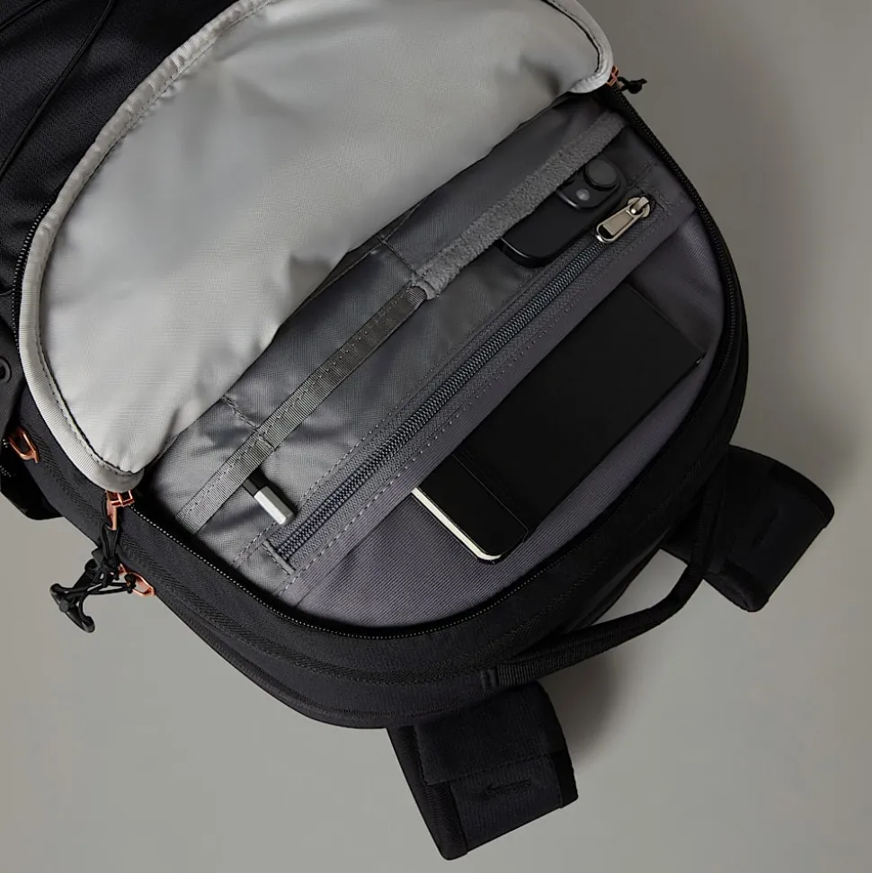 Sale The North Face Borealis Rygsæk Til Damer TNF Black Heather-Burnt Coral Metallic-NPF