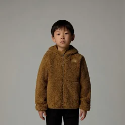 Store The North Face Campshire Hættetrøje Med Lynlås Til Børn UTILITY BROWN