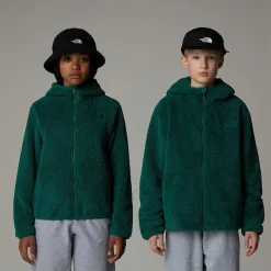New The North Face Campshire Hættetrøje Med Lynlås Til Unge Evergreen
